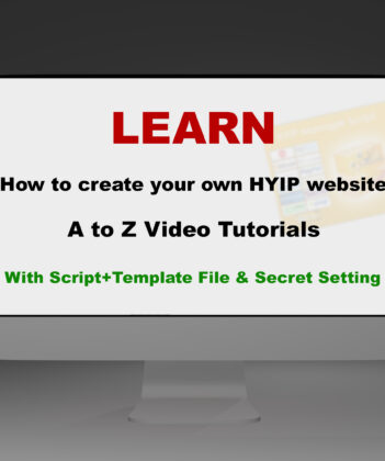 Learn Complete Hyip Building Course in English